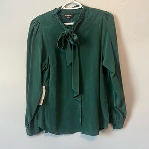 Bebe Bow Silk Blouse